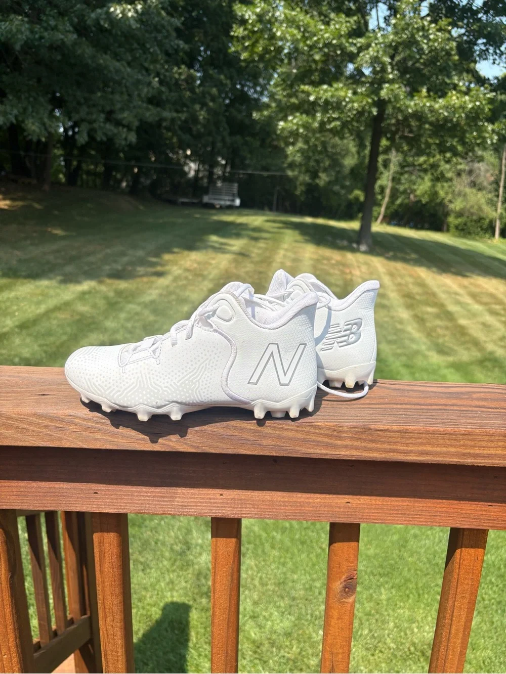 New Balance all white